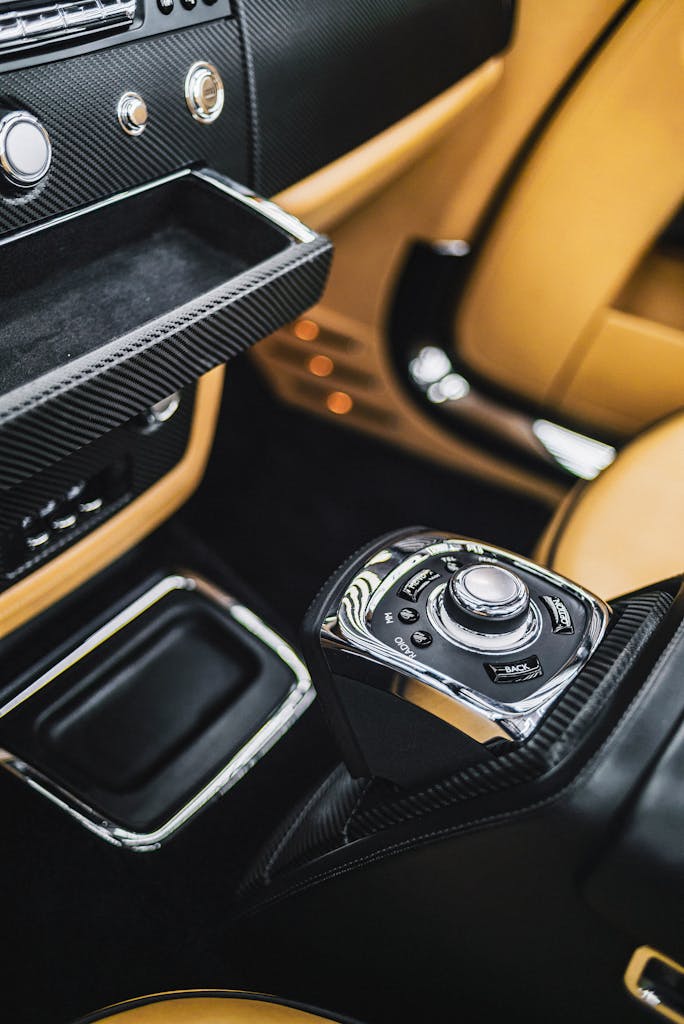 Black And Brown Car Interior